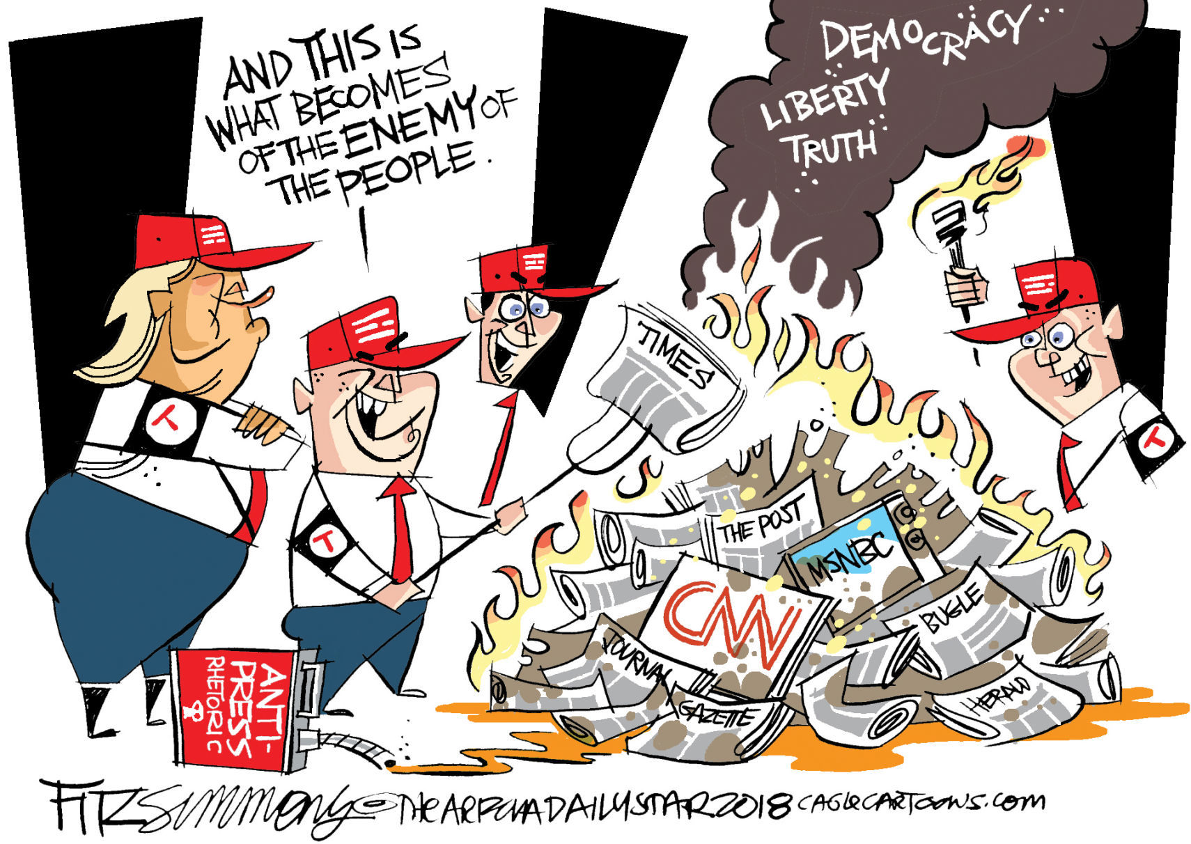 Daily Fitz Cartoon: Free Press